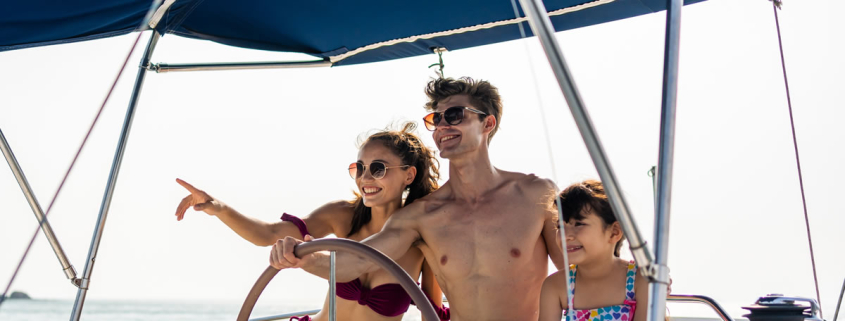family-on-boat