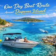 One Day Boat Route Around Diaporos Island